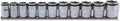 1/2 Sq. Dr. NUT GRIP® Socket Set, - 11 Pieces. 14-24mm - RS4450M/11