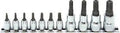 1/4, 3/8 Sq. Dr. 11 Piece Tamper-Resistant Torxplus® Bit Socket Set 8IPR-55IPR