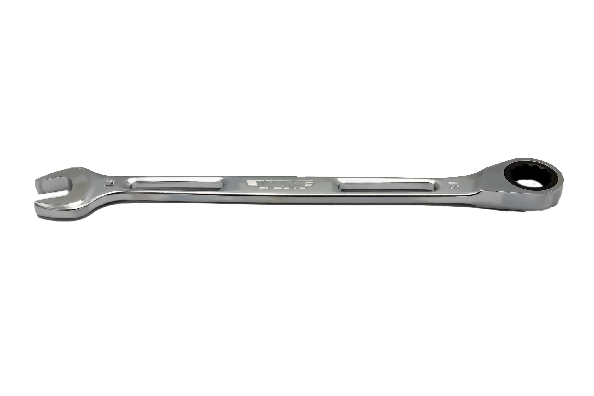 VIM Tools - 10 PIECE SLIM ANGLED RATCHETING WRENCH SET