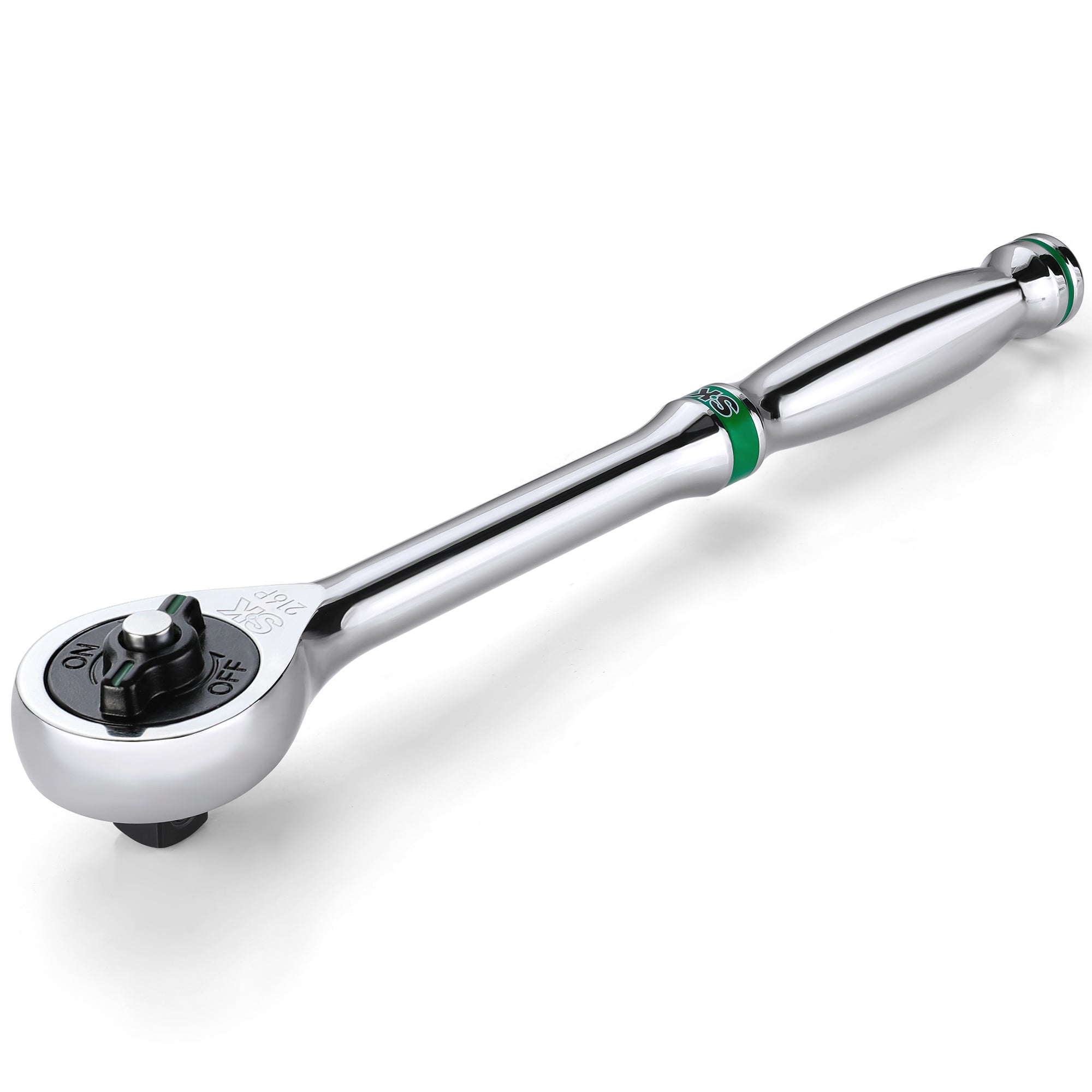 SK Tools USA - 1/2" Drive, 216-Position Reversible Chrome Ratchet, 11.2" Long