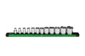 SK Tools USA - 3/8" Drive, 12 Piece, 6 Point, Standard, SAE Chrome Socket Set