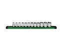SK Tools USA - 3/8" Drive, 12 Piece, 6 Point, Standard, Metric Chrome Socket Set