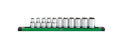 SK Tools USA - 1/2" Drive, 11 Piece, 6 Point, Metric, Standard Chrome Socket Set