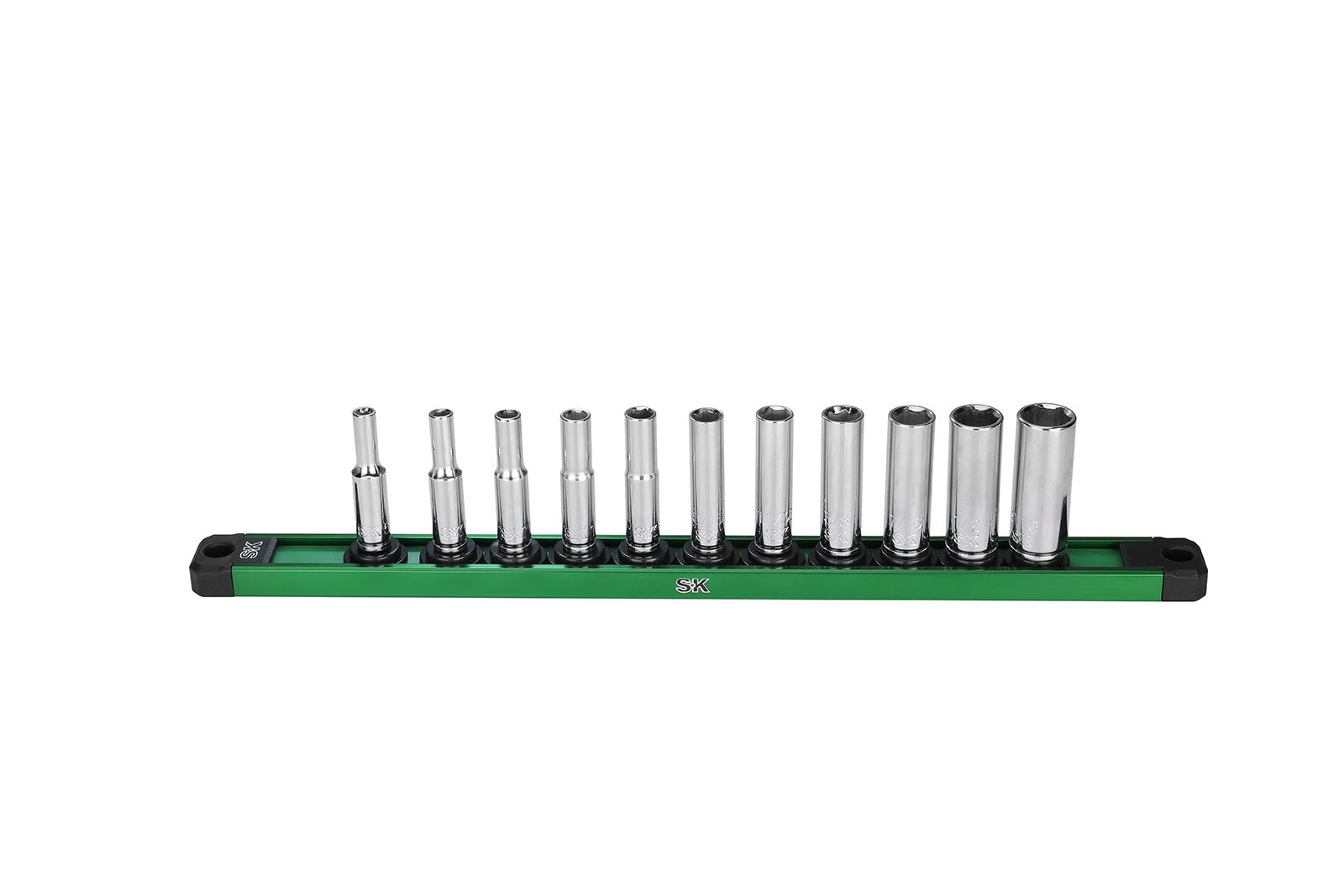 SK Tools USA - 1/4" Drive, 11 Piece, 6 Point, Deep, SAE Chrome Socket Set