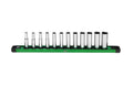 SK Tools USA - 1/4" Drive, 12 Piece, 6 Point, Deep, Metric Chrome Socket Set