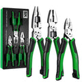 SK Tools USA - 3 Piece Dual-Material Handle Multi-Use Pliers Set