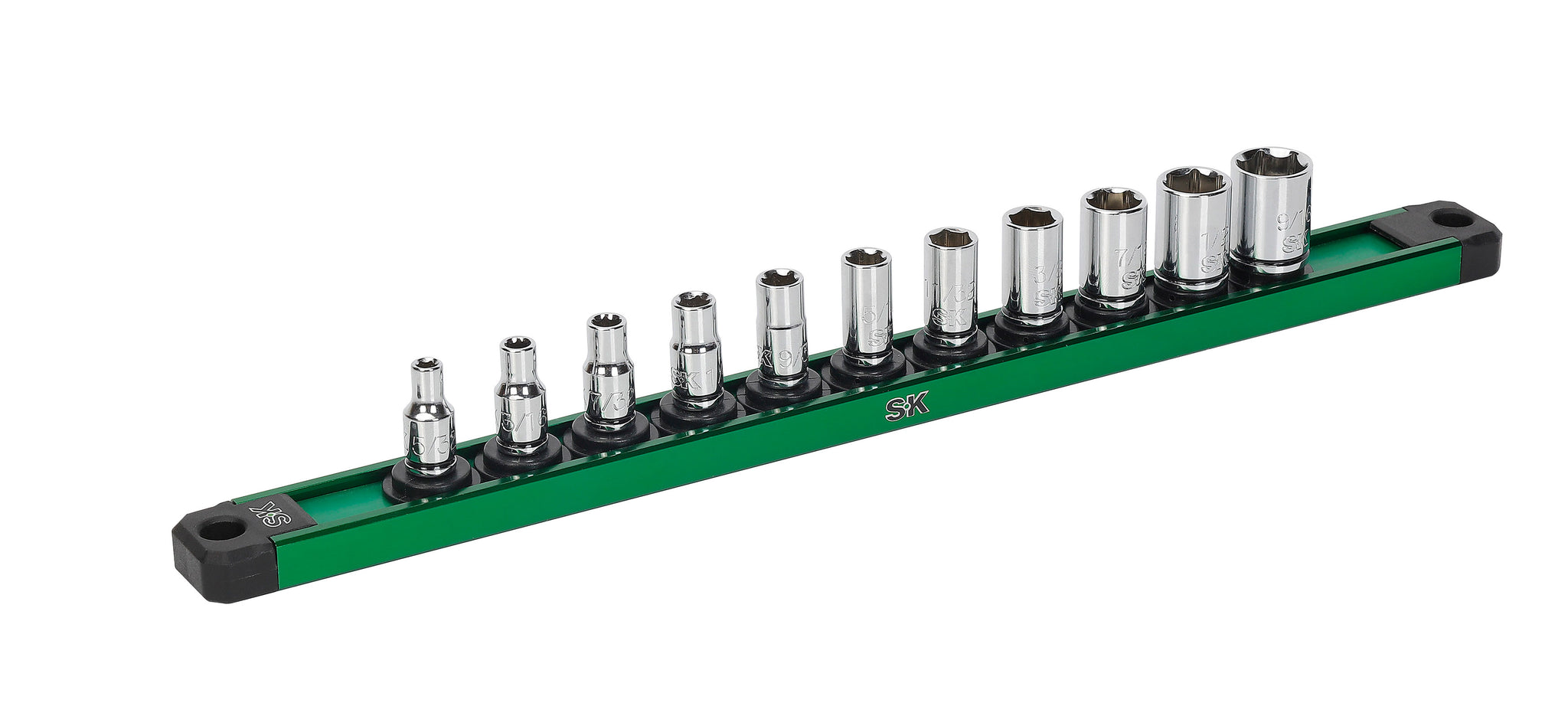 SK Tools USA - 1/4" Drive, 11 Piece, 6 Point, SAE, Standard Chrome Socket Set