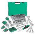 SK Tools USA - 1/4" & 3/8" Drive, 137 Piece, 6 Point, Shallow & Deep, SAE & Metric Mechanics Tool Set, #SK01540