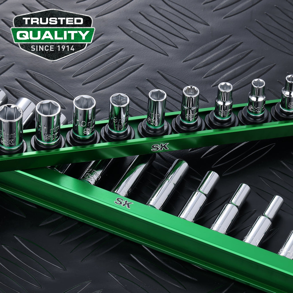 SK Tools USA - 1/4" Drive, 11 Piece, 6 Point, SAE, Standard Chrome Socket Set