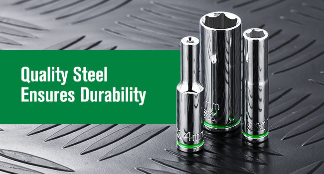 SK Tools USA - 1/4" Drive, 12 Piece, 6 Point, Deep, Metric Chrome Socket Set