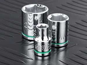 SK Tools USA - 31 Piece 3/8" Drive, 6 Point, Standard & Deep, Metric Chrome Socket Set
