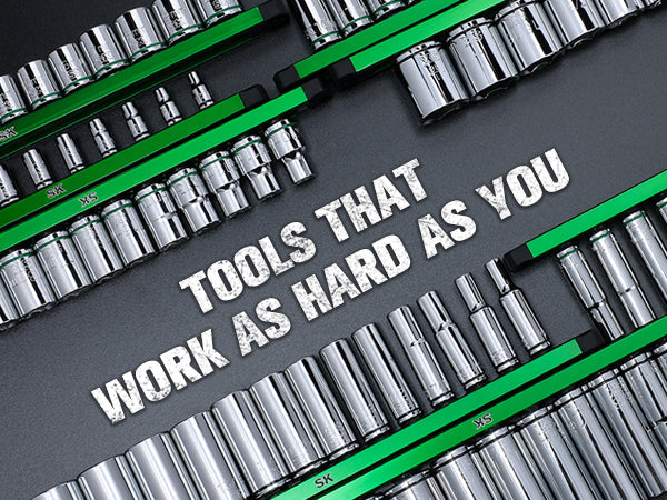 SK Tools USA - 3/8" Drive, 12 Piece, 6 Point, Standard, Metric Chrome Socket Set