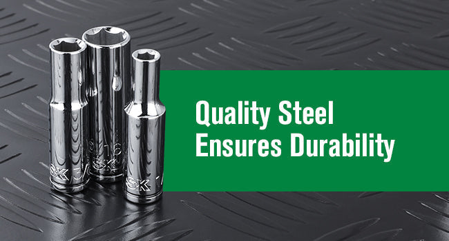 SK Tools USA - 3/8" Drive, 12 Piece, 6 Point, Metric, Deep Chrome Socket Set