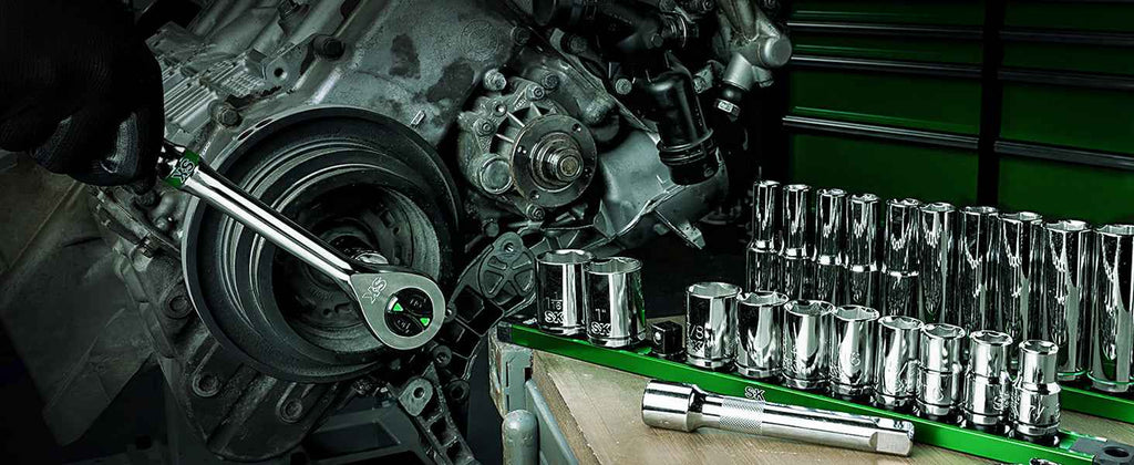 SK Tools USA - 1/2" Drive, 11 Piece, 6 Point, SAE, Standard Chrome Socket Set