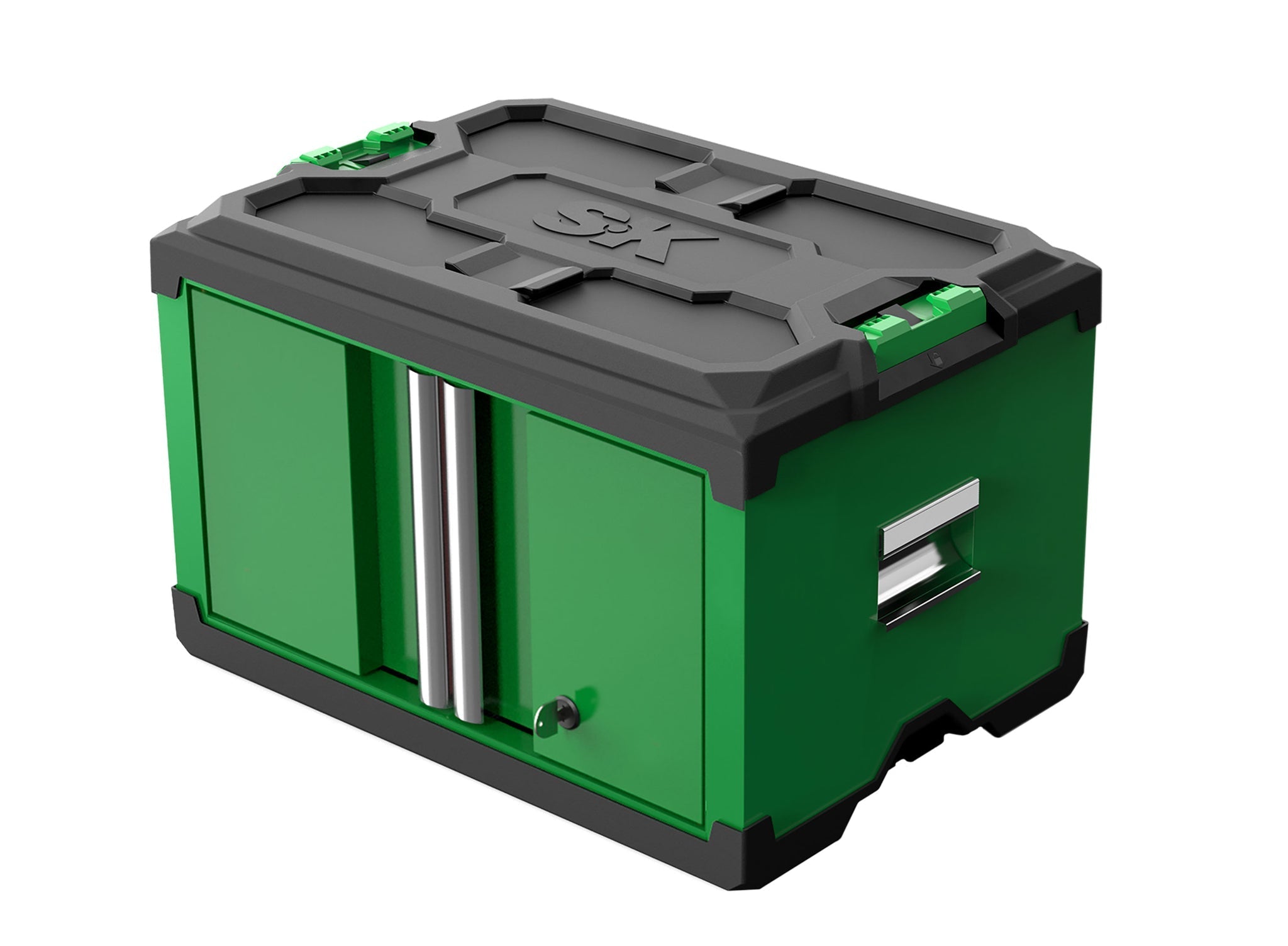 SK Tools USA - Modular Stackable Storage Tool Box, 2-Door Steel Box