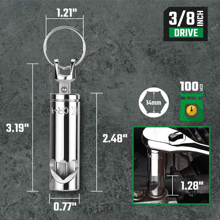 SK Tools USA - Socket Bottle Opener Keychain, #SK03443