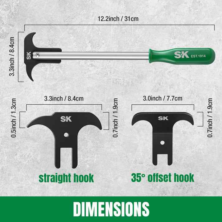 SK Tools USA - Seal Puller with 2 Extra Blades, #SK03482