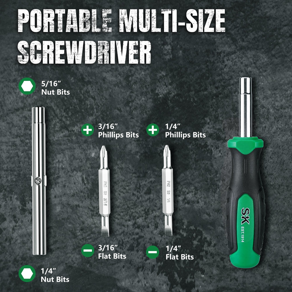 SK Tools USA - 6-in-1 Screwdriver