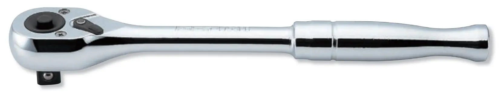 1/2 Sq. Dr. Ratchet Handle  24 teeth  Length 250mm Push Button Polished Handle