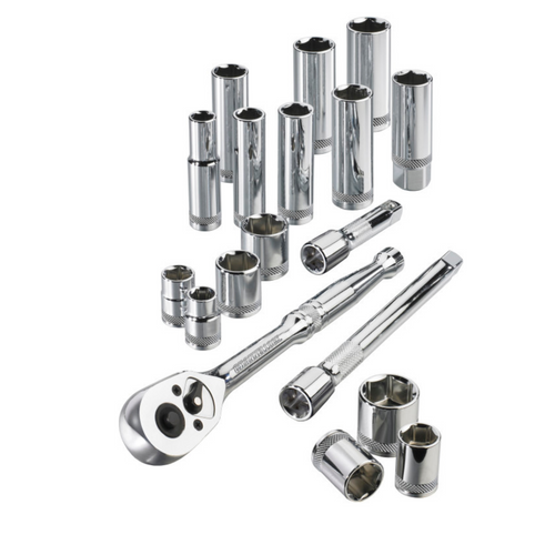 Channellock 18pc 3/8" SAE Drive Socket Set Description
