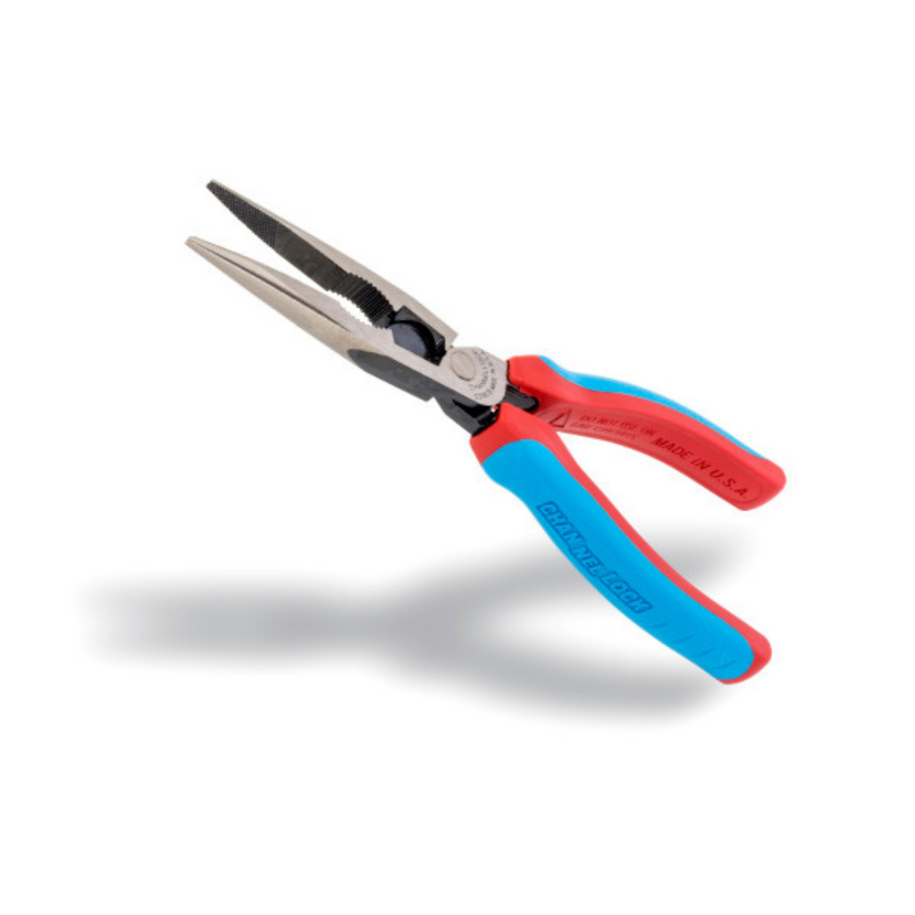 Channellock 8-Inch CODE BLUE® XLT™ Combination Long Nose Pliers with Cutter