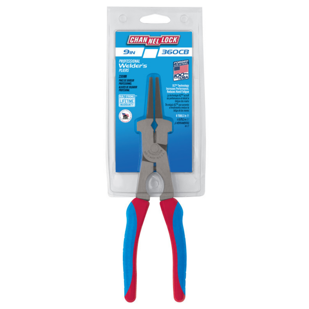 Channellock Welder's Pliers 9-Inch CODE BLUE for Precision and Durability