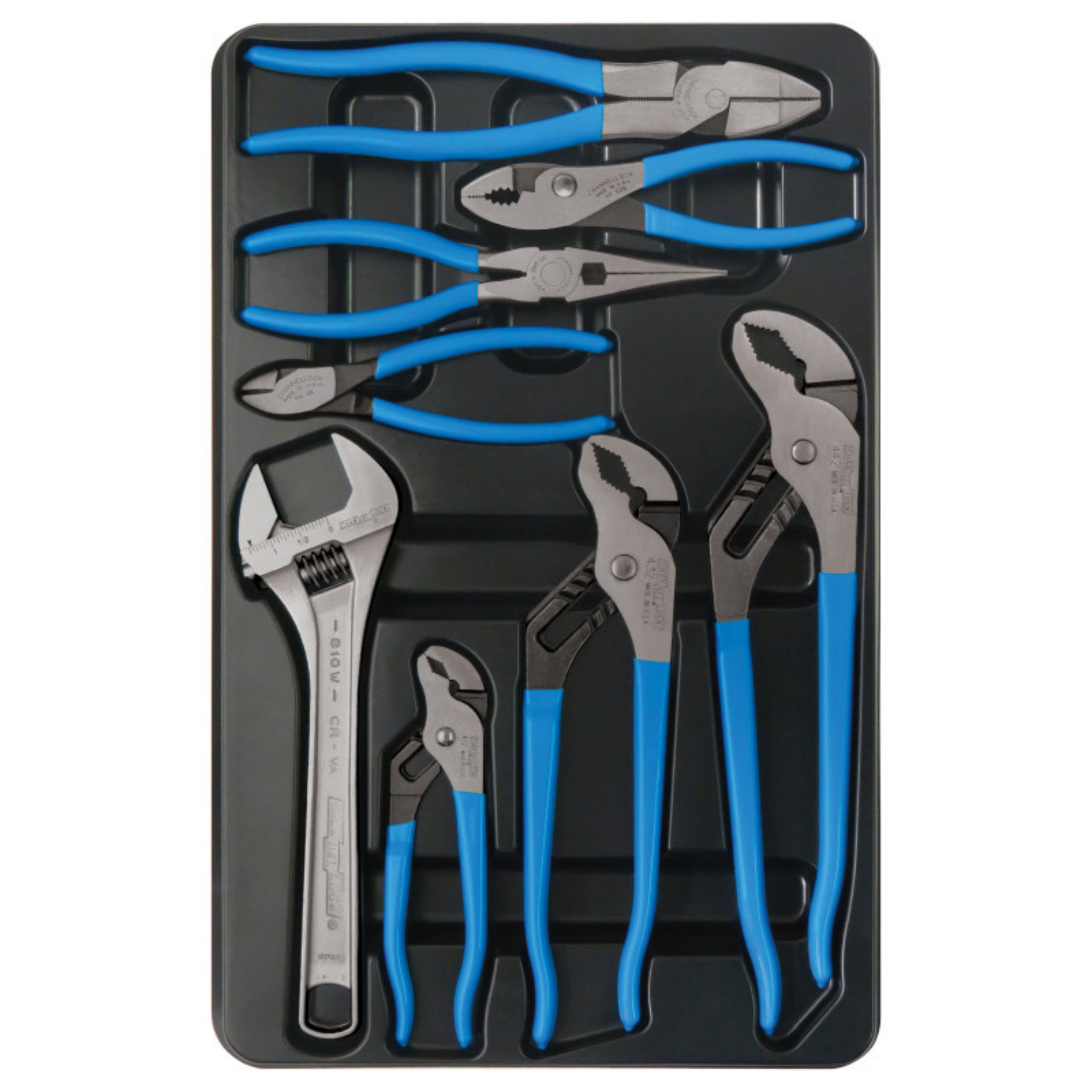 Channellock 8pc V-Jaw Pliers Set with Wrench