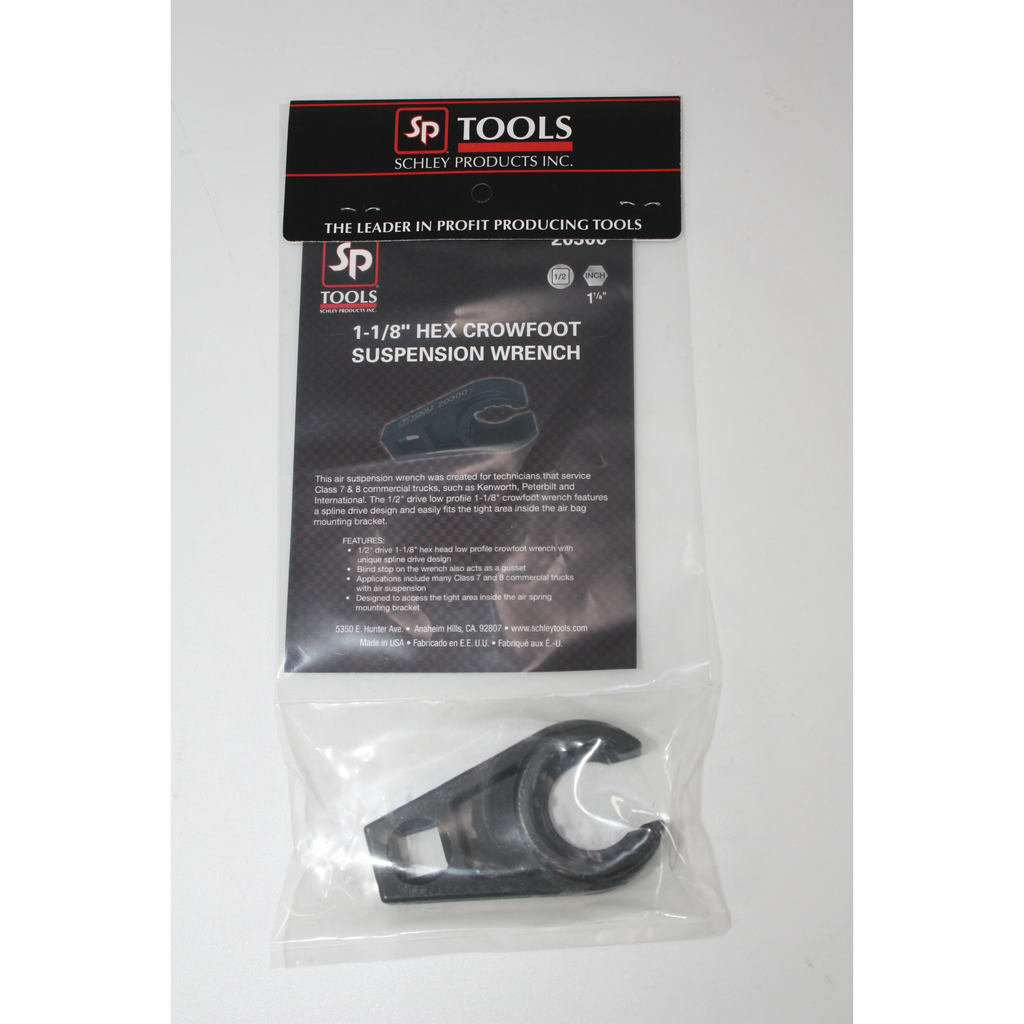 Schley Tools - 1 1/8" SPLINE DRIVE CROWFOOT SUSPENSION WRENCH
