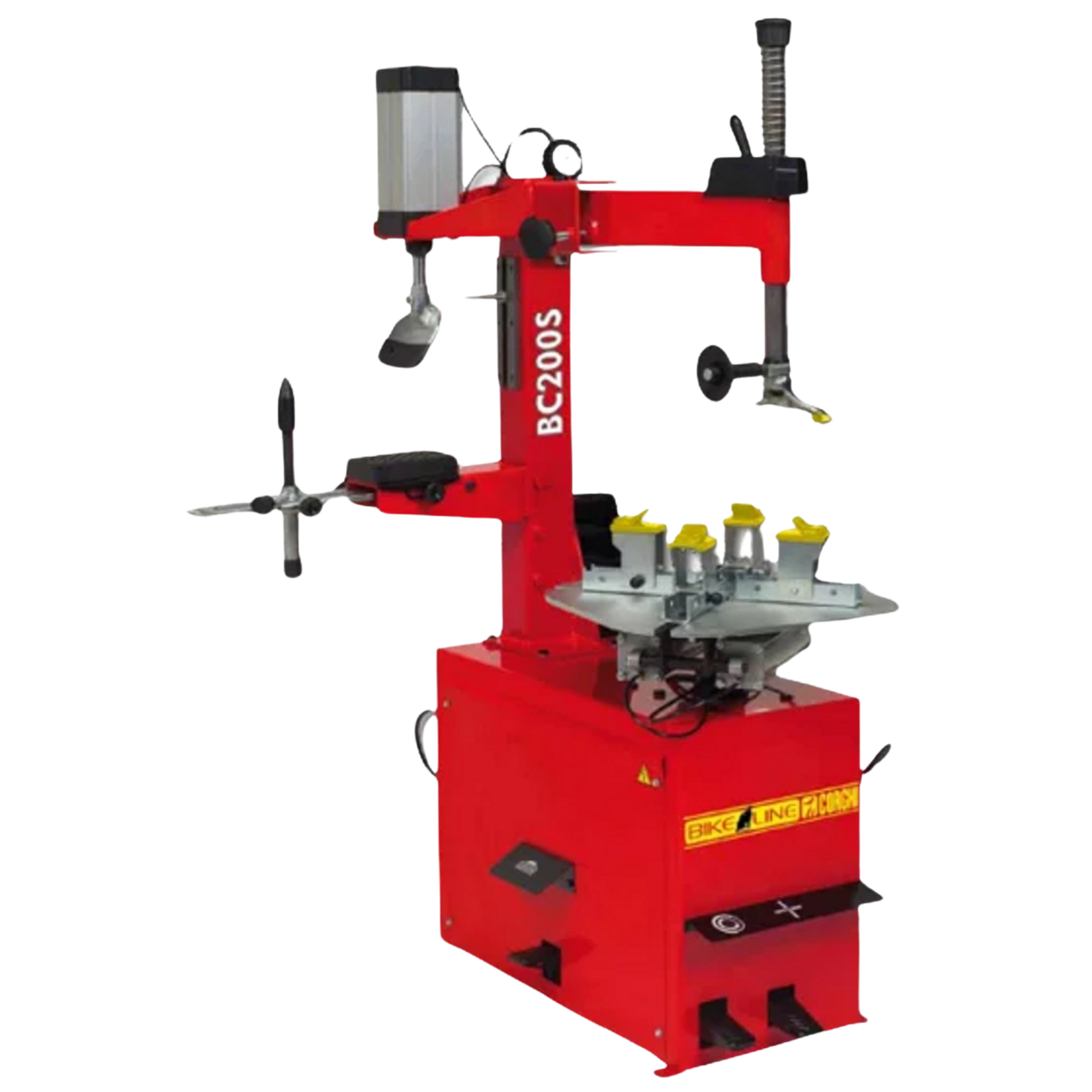 Corghi Motorcycle/ATV Tire Changer + Wheel Support Kit + Sm Wheel Mounting Roller