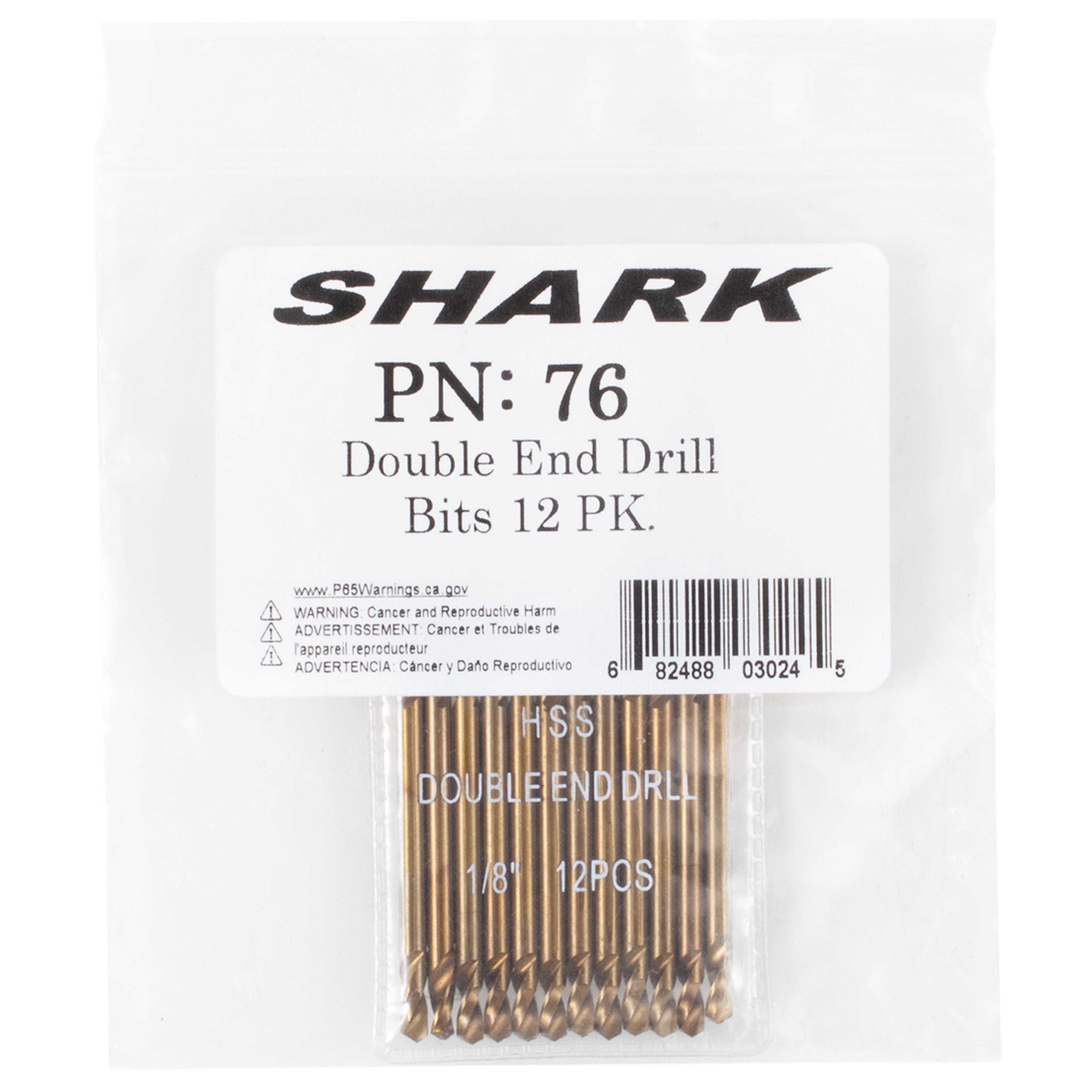 Shark Industries - 12 PK 1/8″ Double End Drill Bits – High Speed Steel