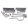 SK Tools USA - 54 Piece 1/2" Drive 12 Pt Std and Deep Metric Socket Set