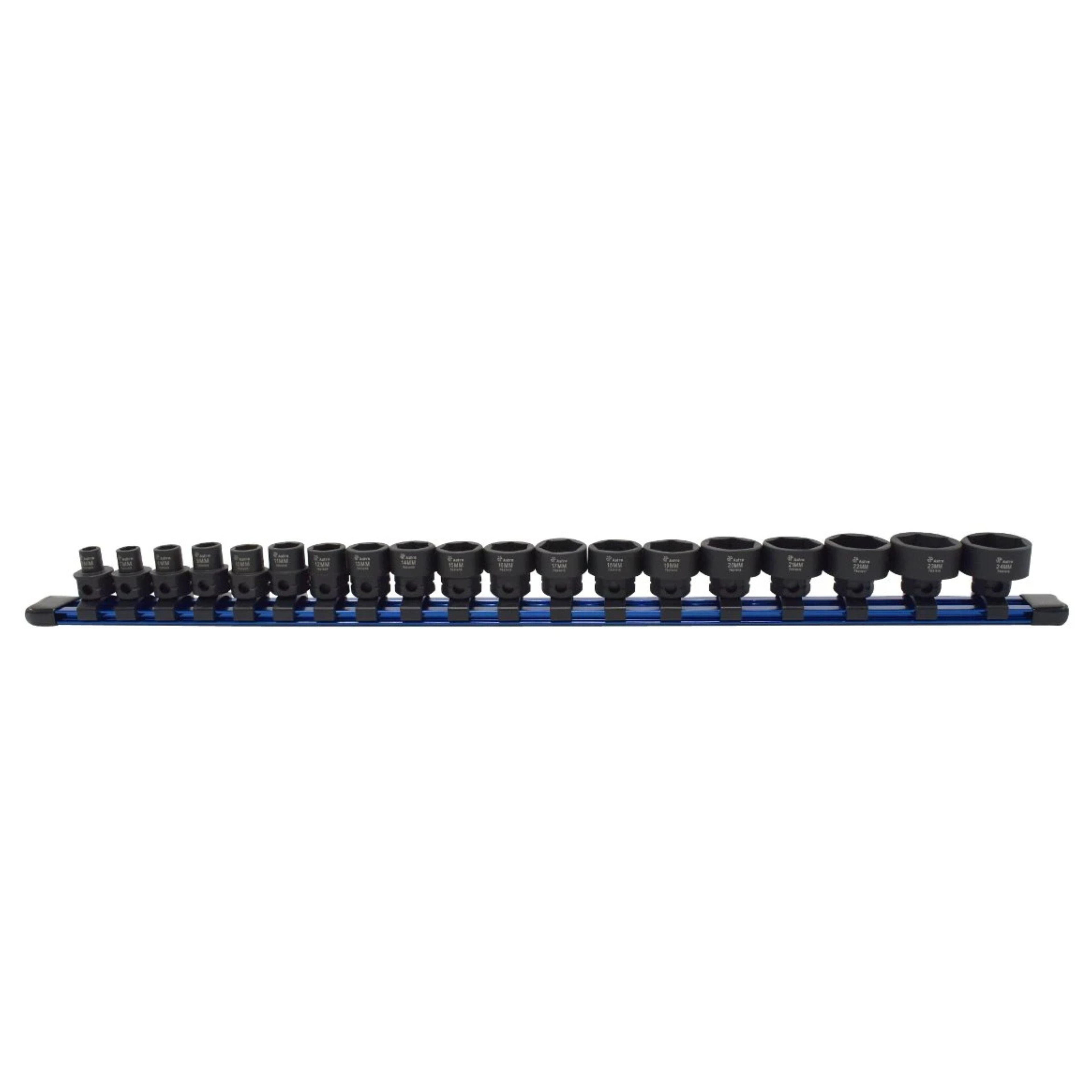 Astro Pneumatic - 19pc 3/8" Drive Low Profile Nano Impact Socket 6-24mm - No Skips