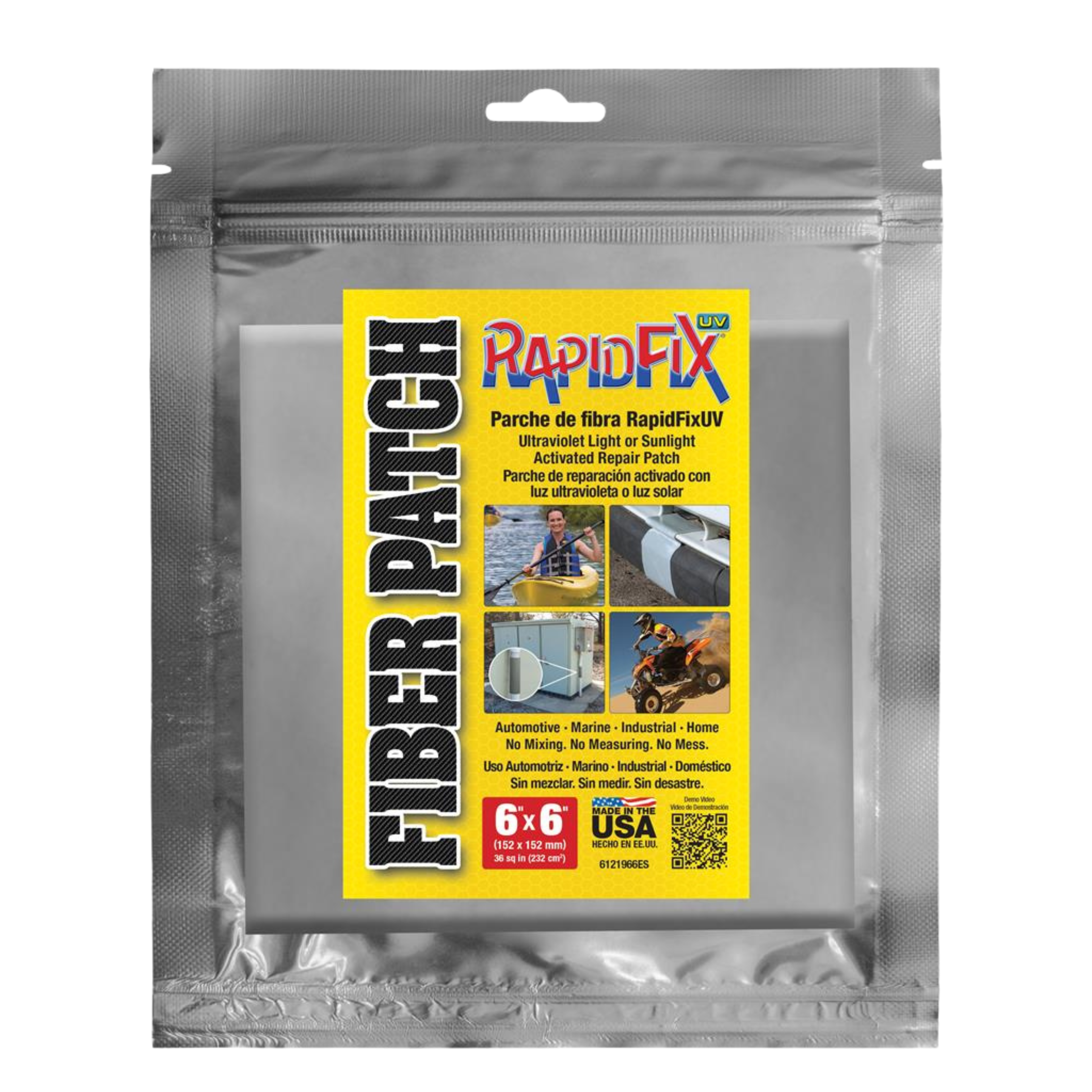 RapidFix - UV Fiber Patch 6"x6" (36 sq inches)