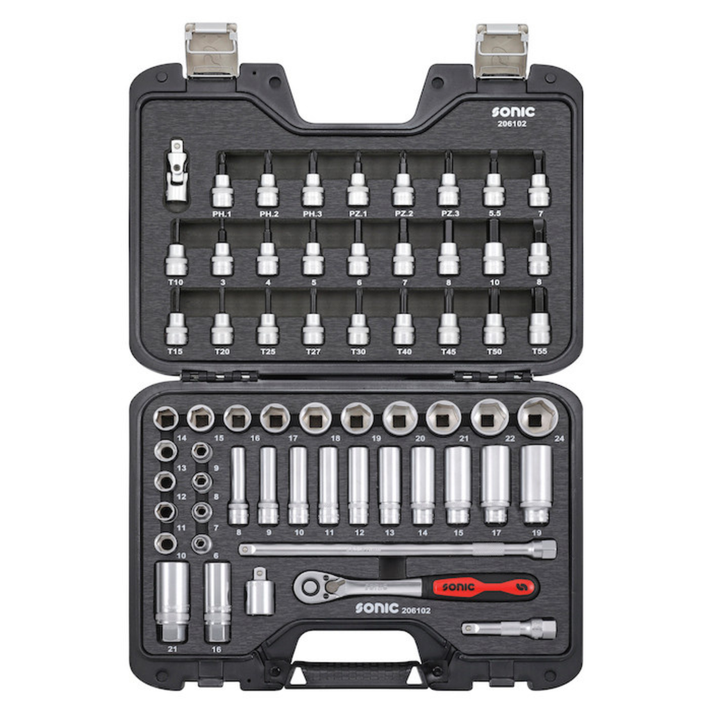 Sonic Tools - MCS Socket and Bit Socket Set 3/8", 61-PCS