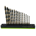 VIM Tools - 15 Piece Power Drive M35 Drill Bit Set with Magnetic Base
