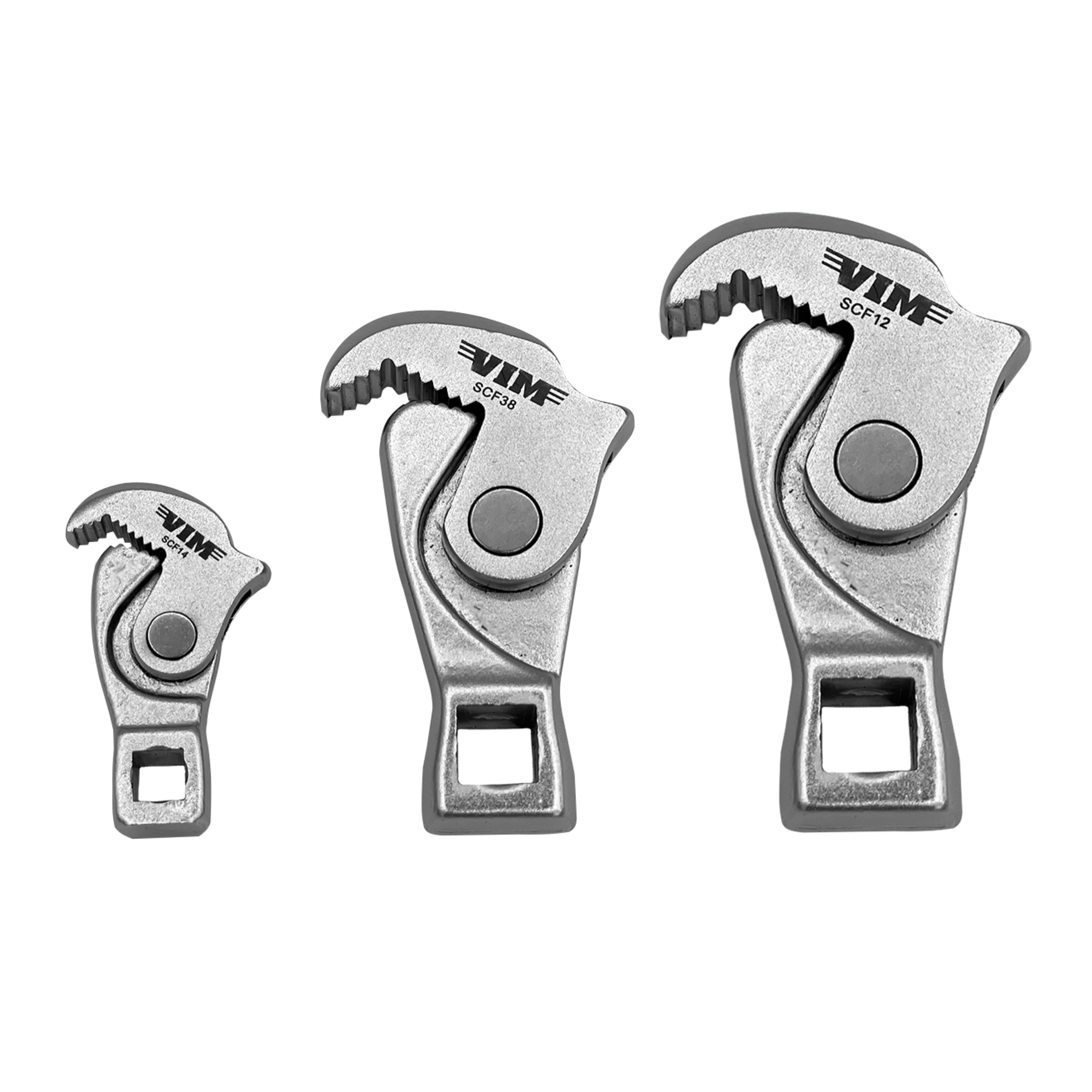 VIM Tools - 3 PC. SPRING-LOADED CROWFOOT SET  (1/4”, 3/8” & 1/2”)
