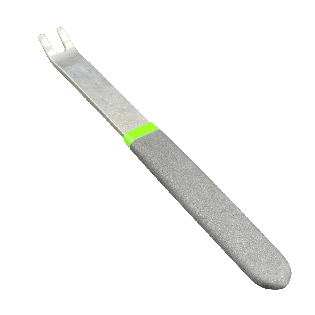 VIM Tools - “U” Notch Pry Tool, Stainless, Dipped Handle