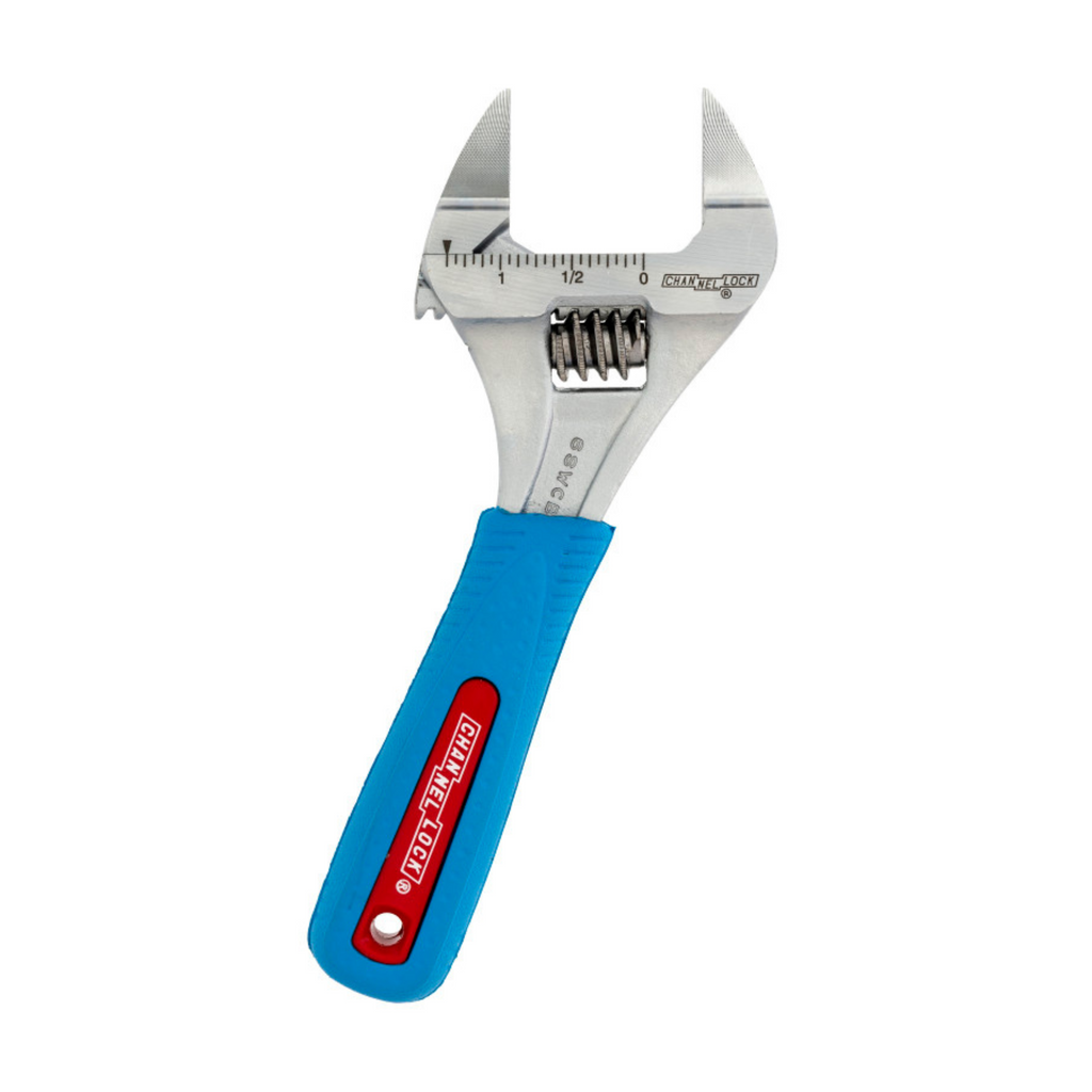 Channellock 6-Inch CODE BLUE® WideAzz® Slim Jaw Adjustable Wrench
