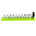 VIM Tools - Stubby Flat and Philips Set 10pc 1/4″ Square Drive S2 Drivers, 6 Flat Drivers, 4 Philips (SFP)