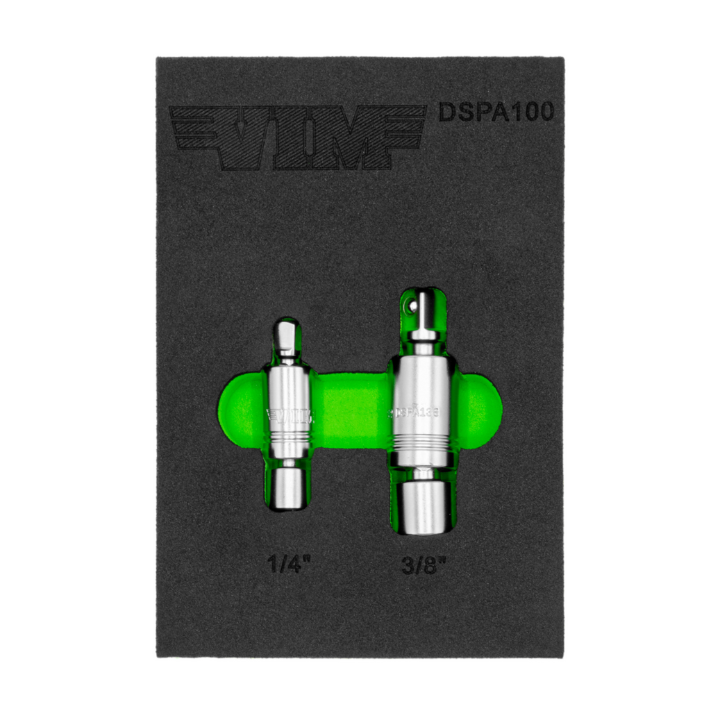 VIM Tools - Dr. Dual Swivel Pinless Adapter Set (1/4" & 3/8")