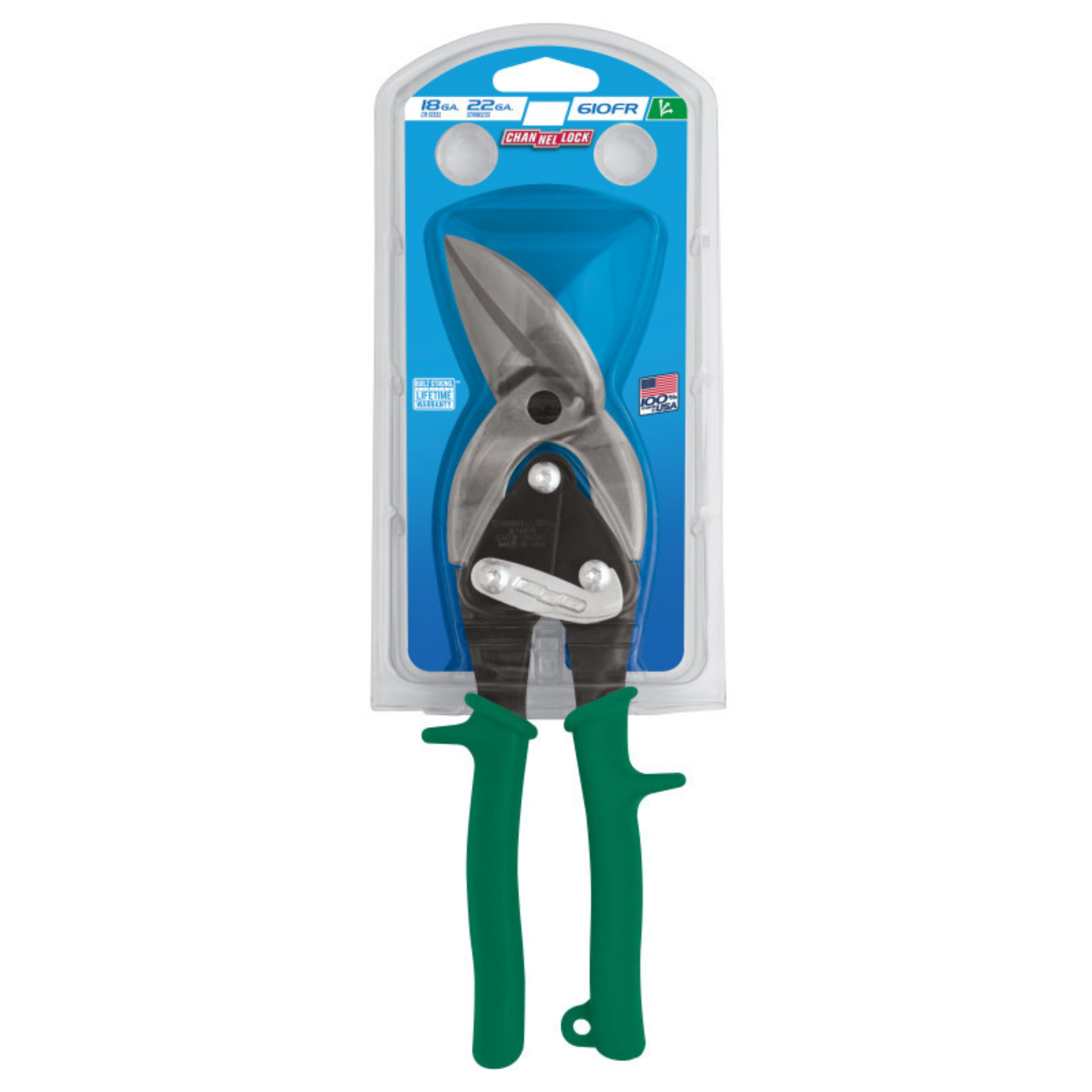 Channellock 10-Inch Offset Right Aviation Snip