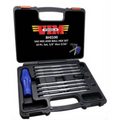 VIM Tools - "T"Handle SAE / inch, ball / hex,10pc set 1/8 thru 5/16, with case