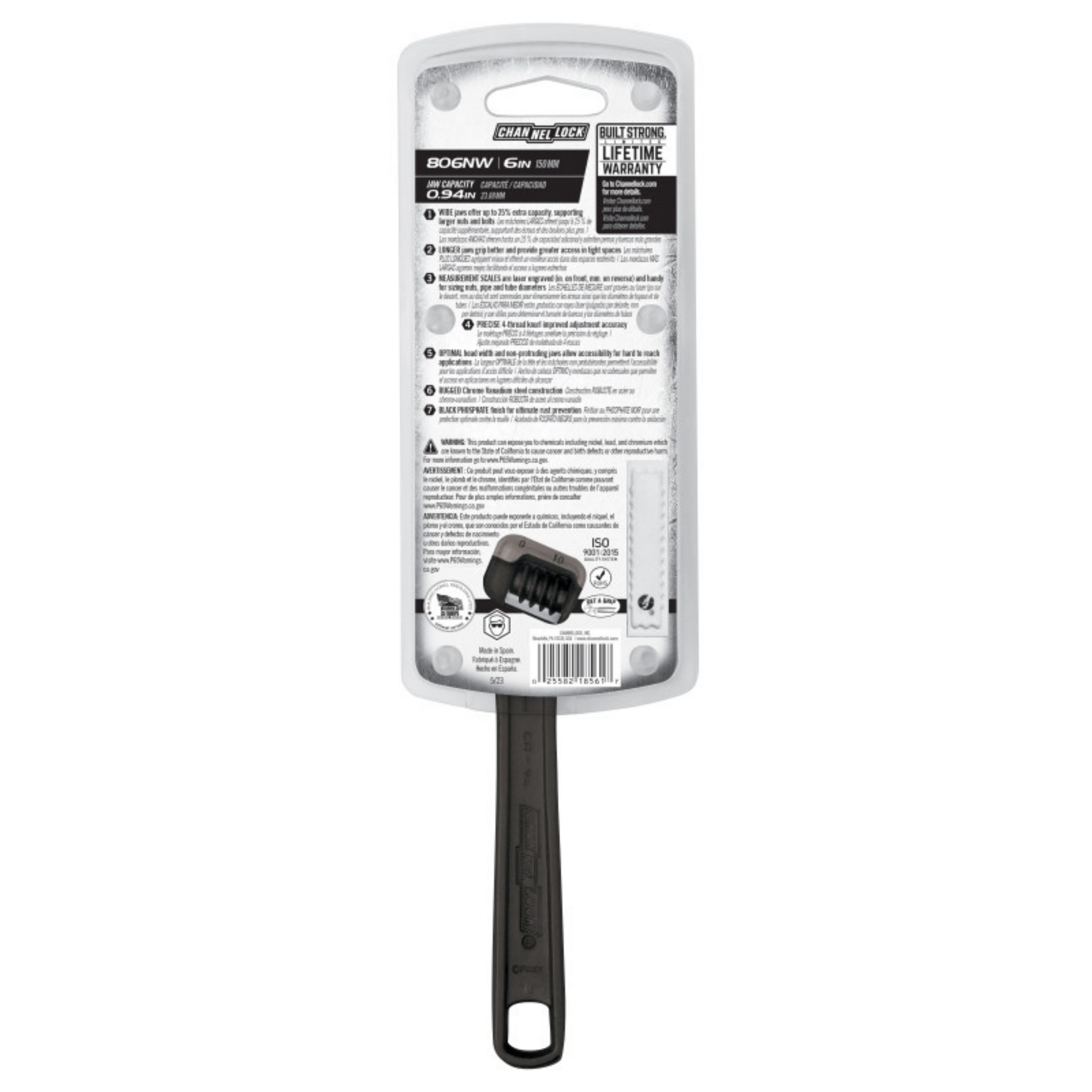 Channellock 6-Inch Adjustable Wrench