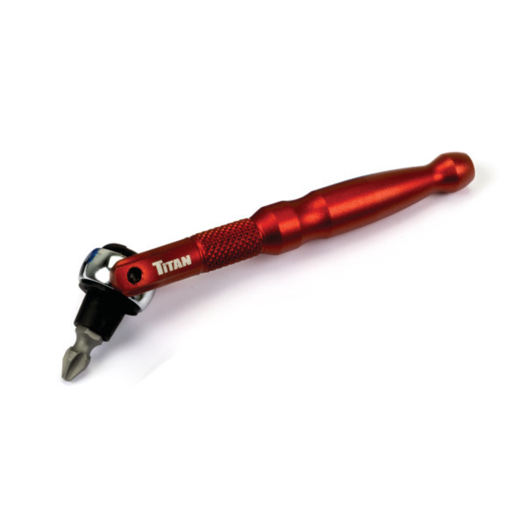 1/4 in Drive Aluminum Swivel Head Ratcheting Micro Bit Driver (11321)