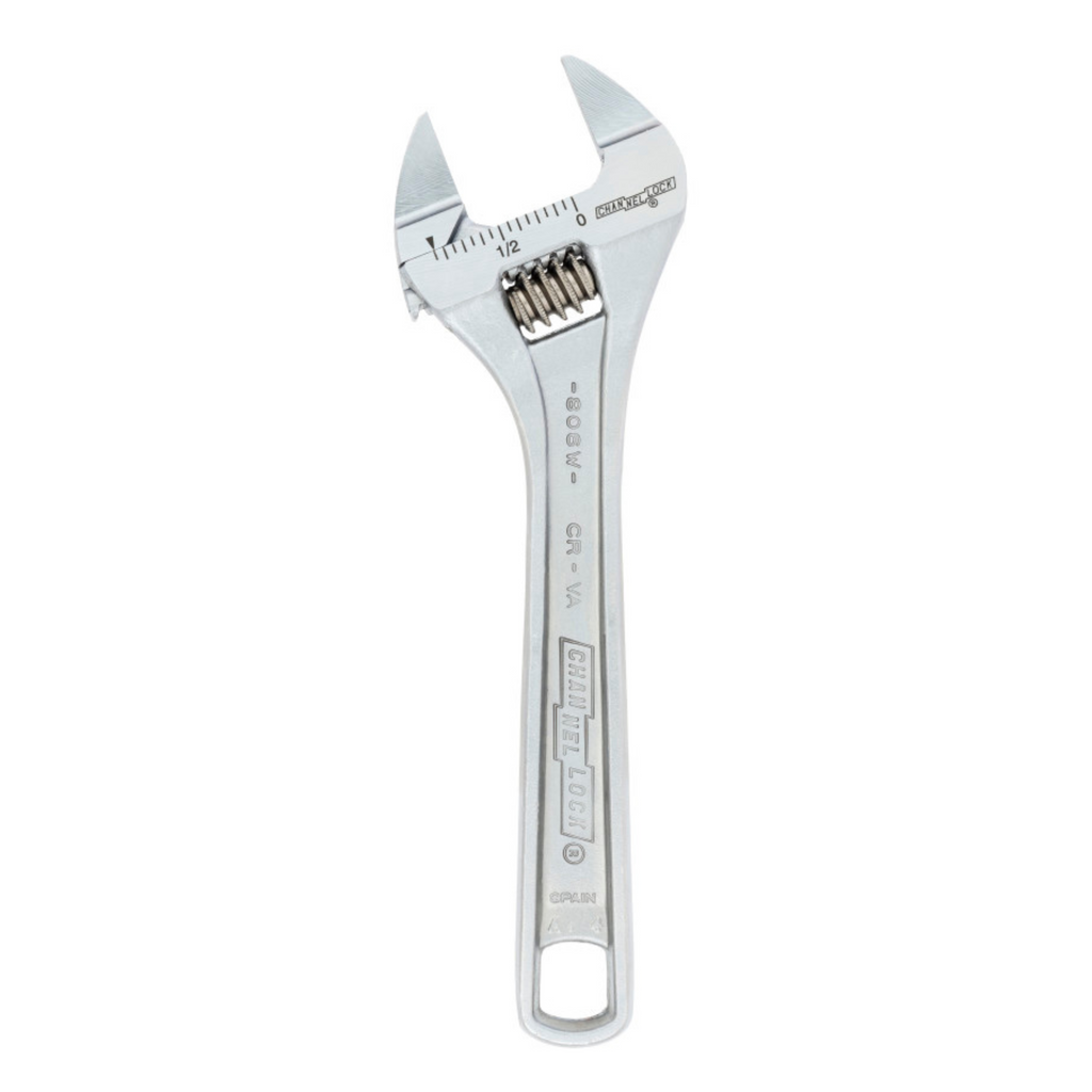 Channellock 6-Inch Precision Adjustable Wrench with Extra Slim Jaw