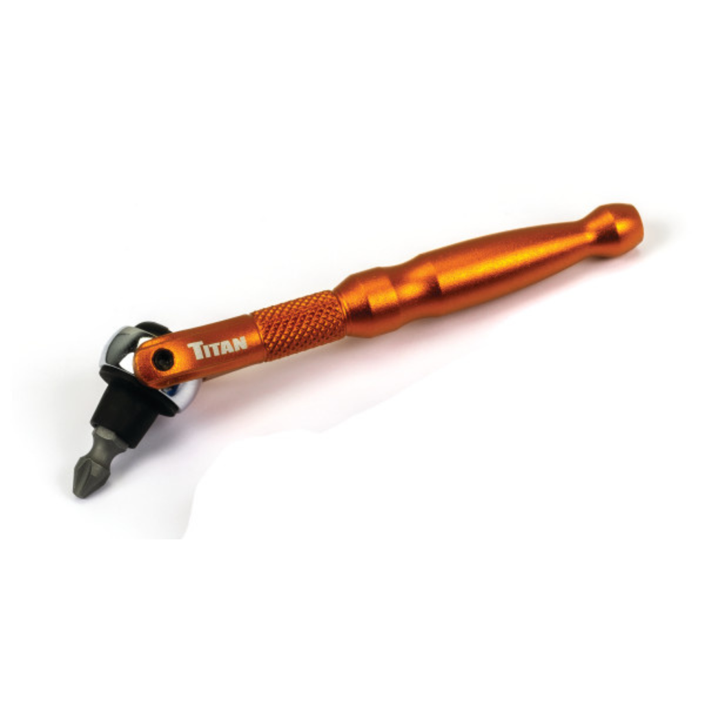 1/4 in. Drive Aluminum Swivel Head Ratcheting Micro Bit Driver (11323)