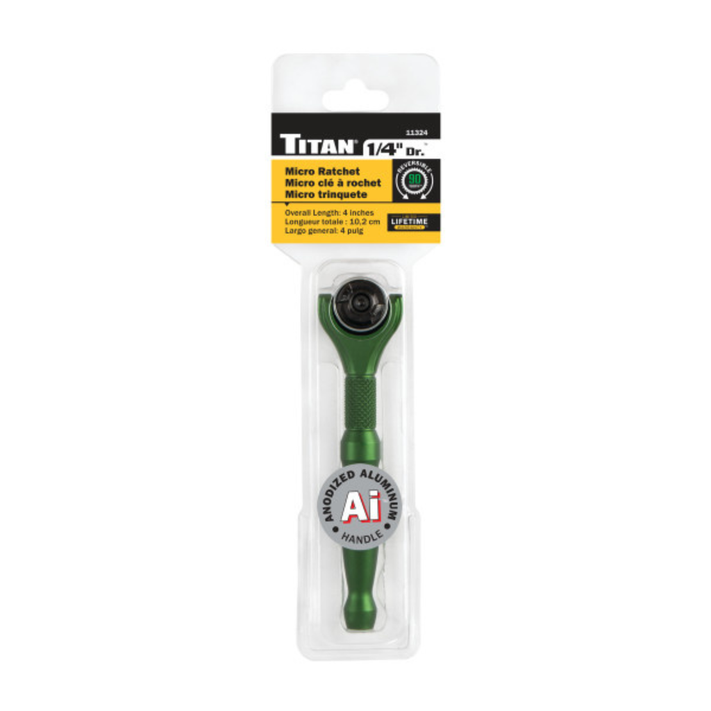 1/4 in. Drive Aluminum Swivel Head Micro Ratchet (11324)