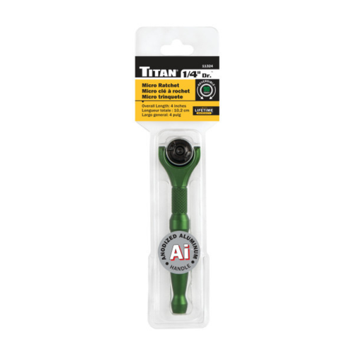 1/4 in. Drive Aluminum Swivel Head Micro Ratchet (11324)