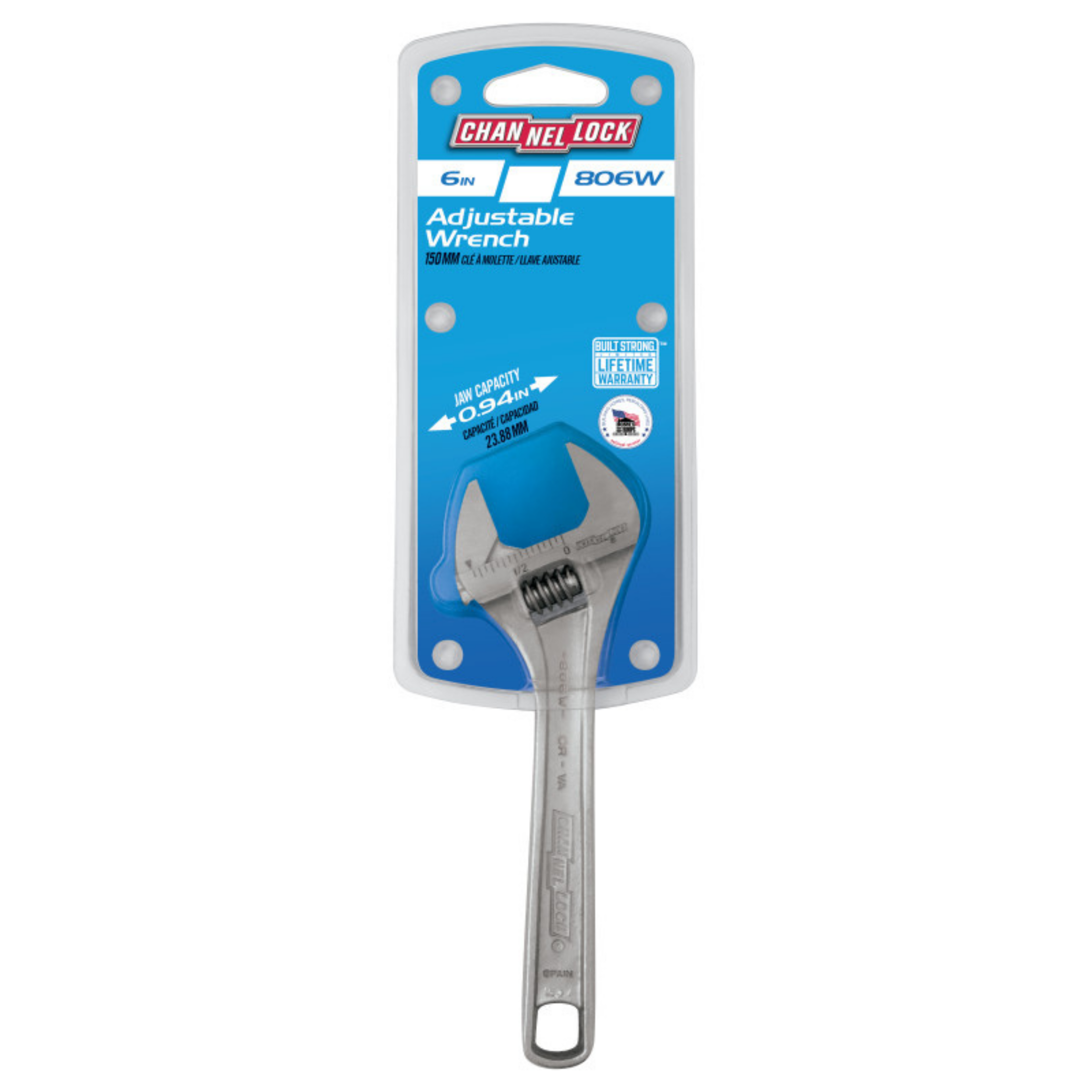 Channellock 6-Inch Adjustable Wrench