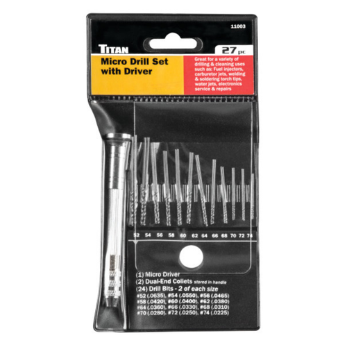 27 pc. Micro Drill Set with Driver (11003)